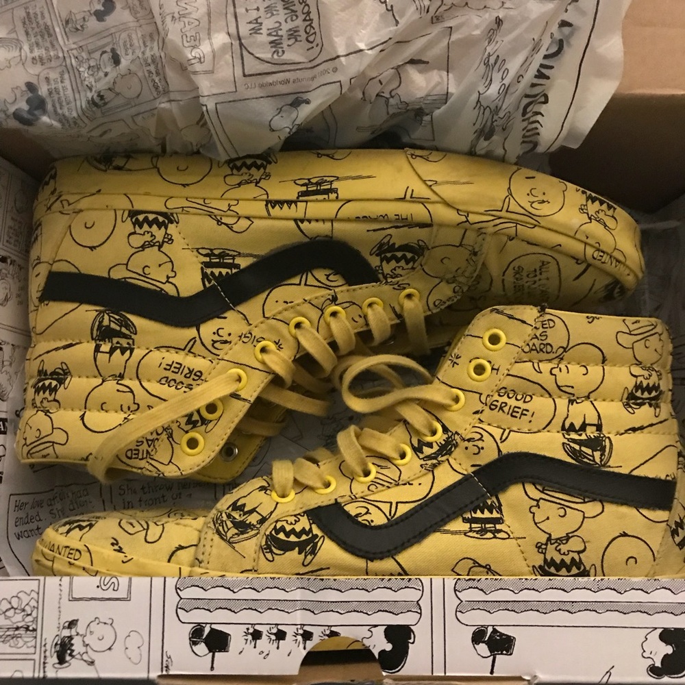 Gently worn Charlie Brown Vans